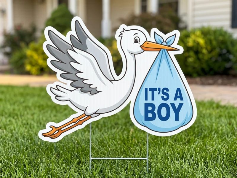 Die-Cut Yard Signs (One Side)
