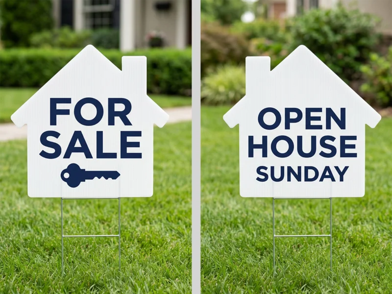 Die-Cut Yard Signs (Two Sided)
